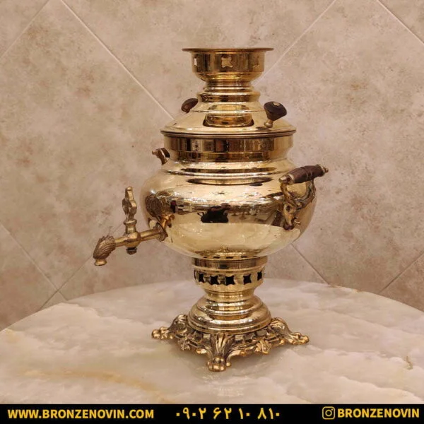 سماور ذغالی برنجی