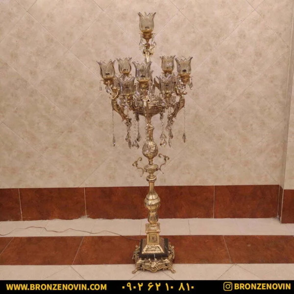 آباژور برنزی ایستاده طرح فرشته