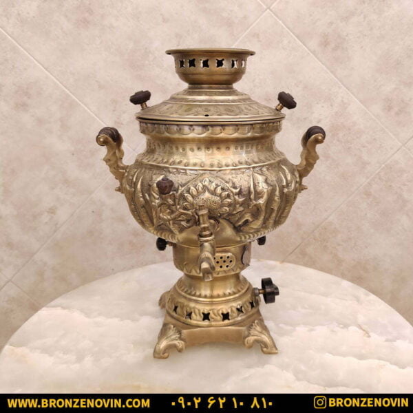 سماور برنجی گازی ۸ لیتری هخامنش