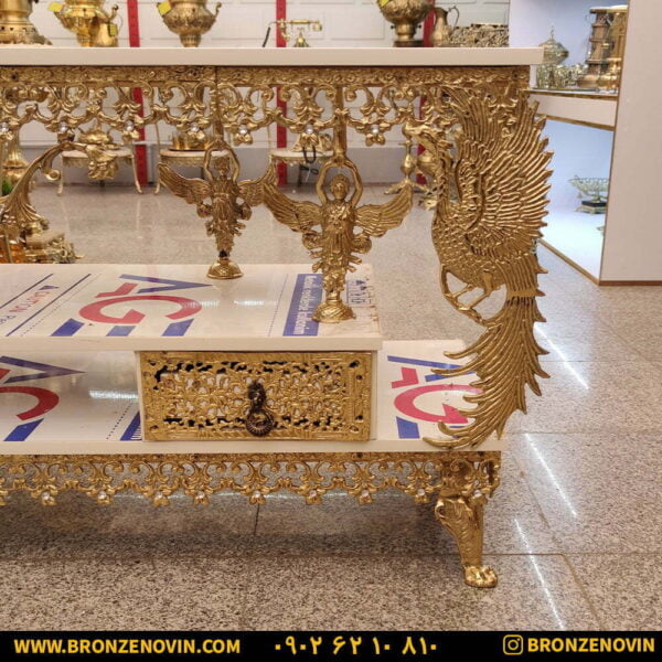 میز تلویزیون برنجی