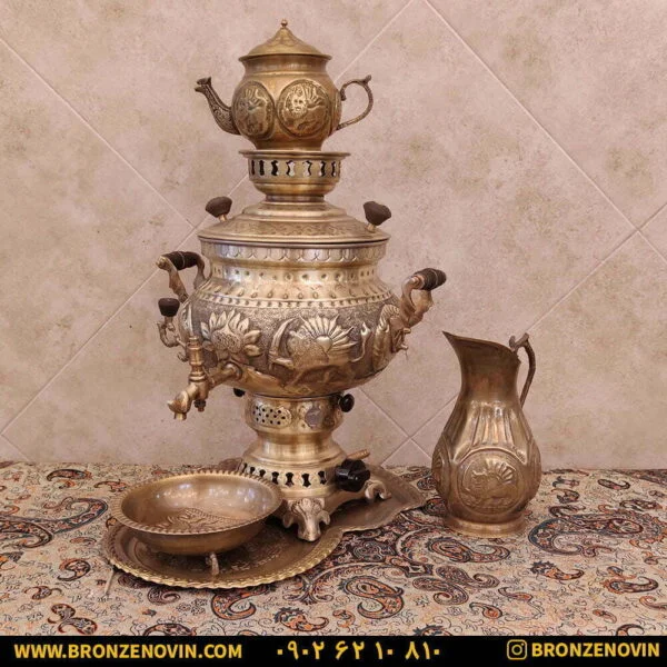سماور ۸ لیتری با سرویس