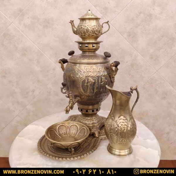 سماور آنتیک با سرویس