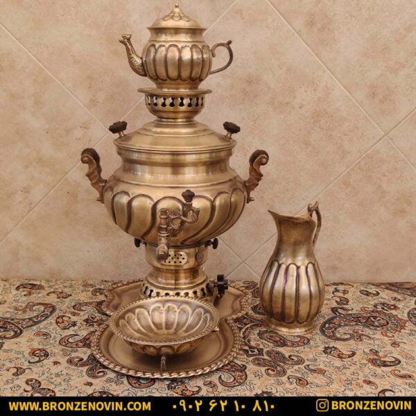 سماور برنجی گاز سوز
