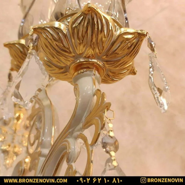 خرید لوستر دیواری برنزی