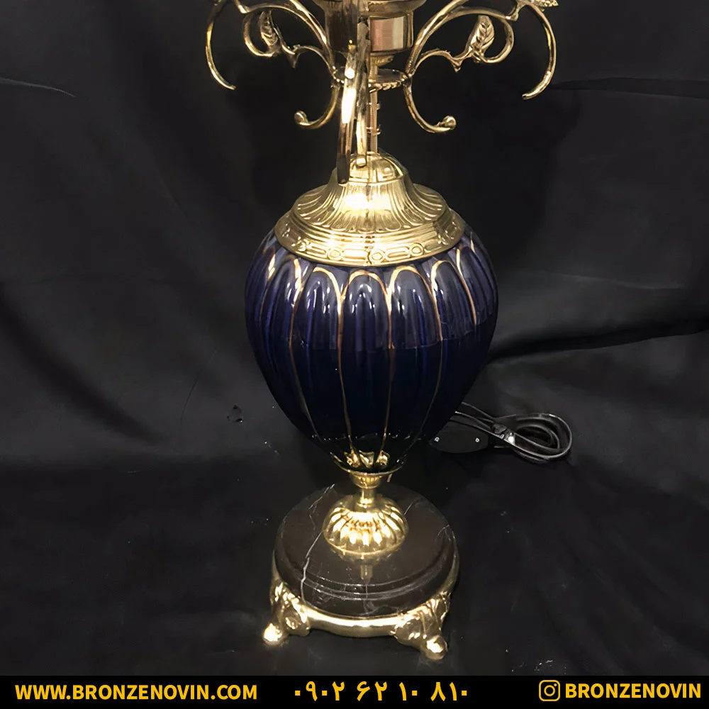 آباژور برنجی رومیزی