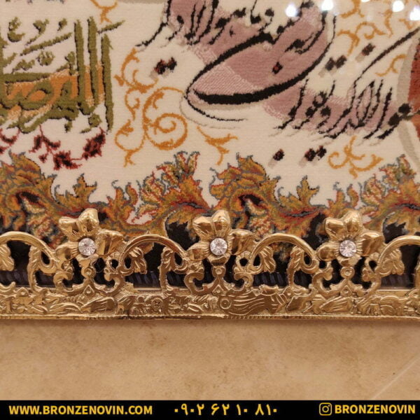 تسمه گل نقلی برنزی