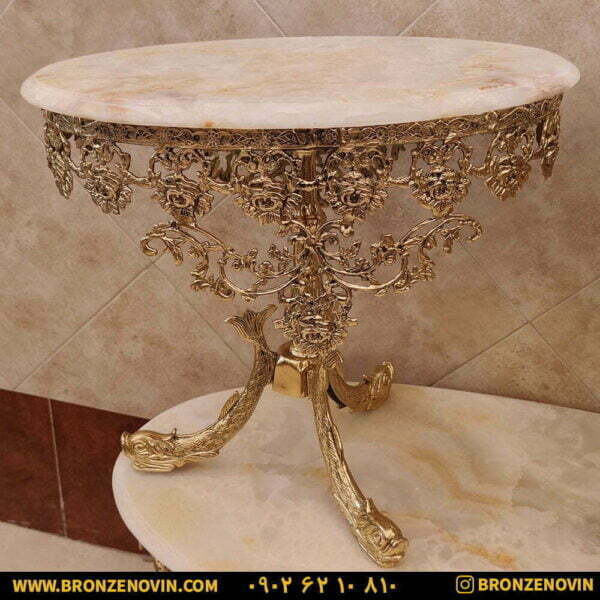 میز عسلی برنجی