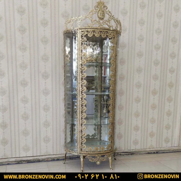 بوفه برنجی گل رز
