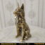 مجسمه برنجی مدل گرگ