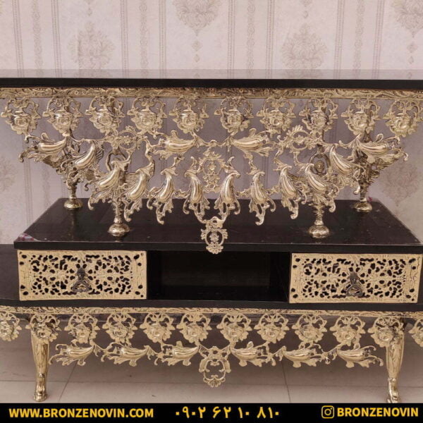 میز تلویزیون برنجی