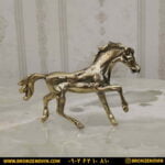 مجسمه برنزی مدل اسب دونده سایز کوچک