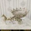 میوه خوری برنز مدل کالسکه و گل برگی