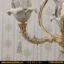 لوستر برنزی کرم طلا مدل کاپرین ۴ شعله