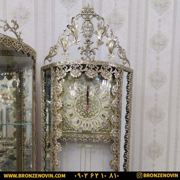 ساعت ایستاده برنز