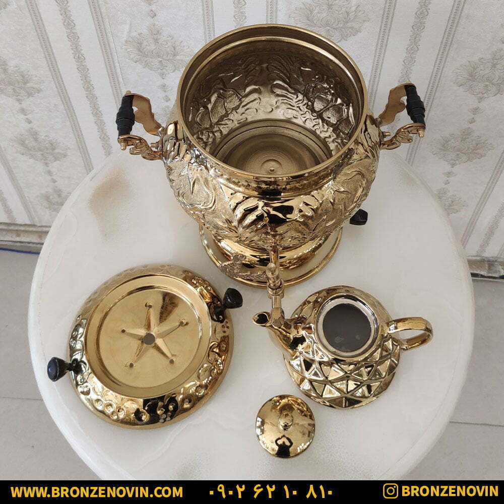 سماور گازی برنجی
