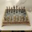 شطرنج برنزی رومیزی پر کار سنگین