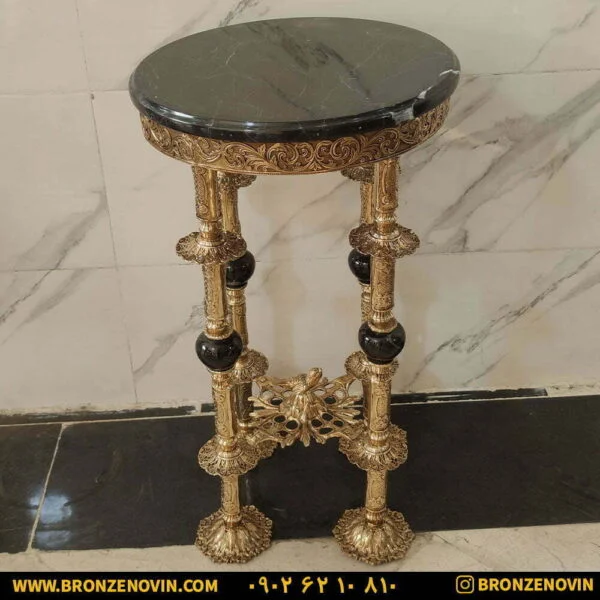 میز تلفن برنز