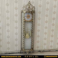 ساعت ایستاده برنز گل آفتابگردان