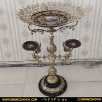 میوه خوری برنز پایه دار کنار سالنی ۲ فرشته