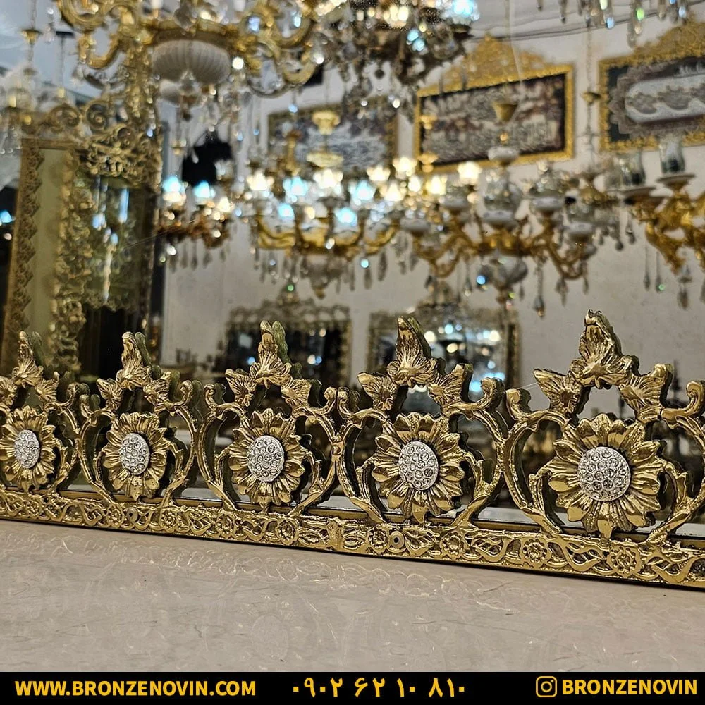 آینه بوفه جدید برنز