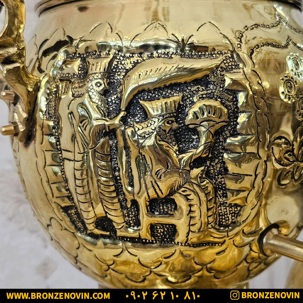 طرح زیبای روی سماور