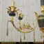 لوستر برنجی سنگی ترکیبی جدید