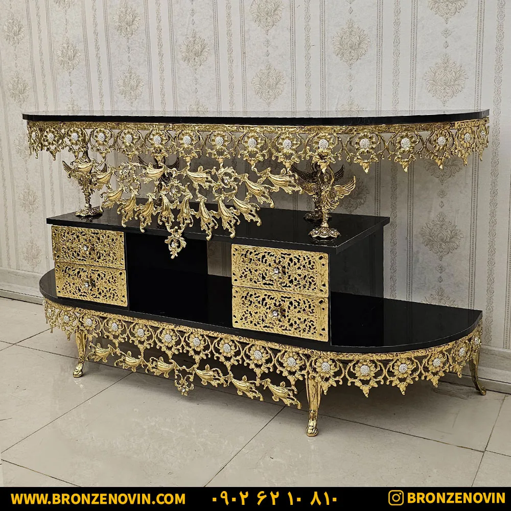 میز تلویزیون برنز