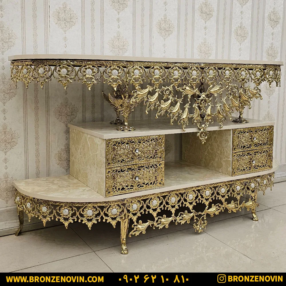 میز تی وی جدید برنزی