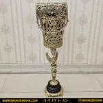 ست و جا دستمال کاغذی برنجی ست فرشته