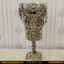 سطل و جا دستمال کاغذی برنزی مدل گل رز سنگین پایه متوسط