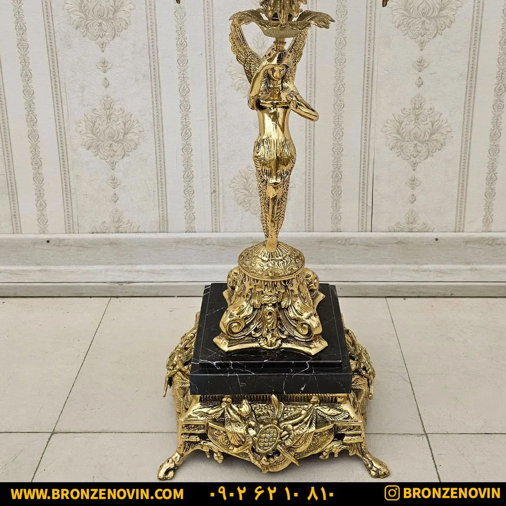 پایه میز تلفن برنز