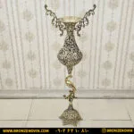 گلدان برنزی کنارسالنی مدل درنا