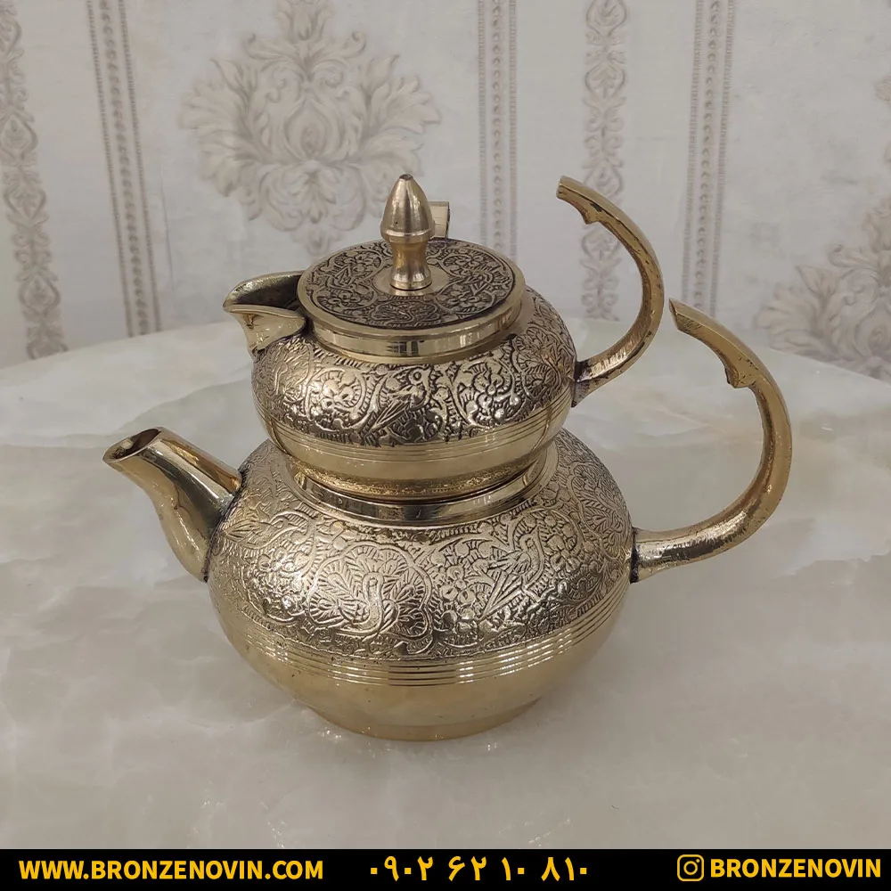 قوری کتری برنزی هندی