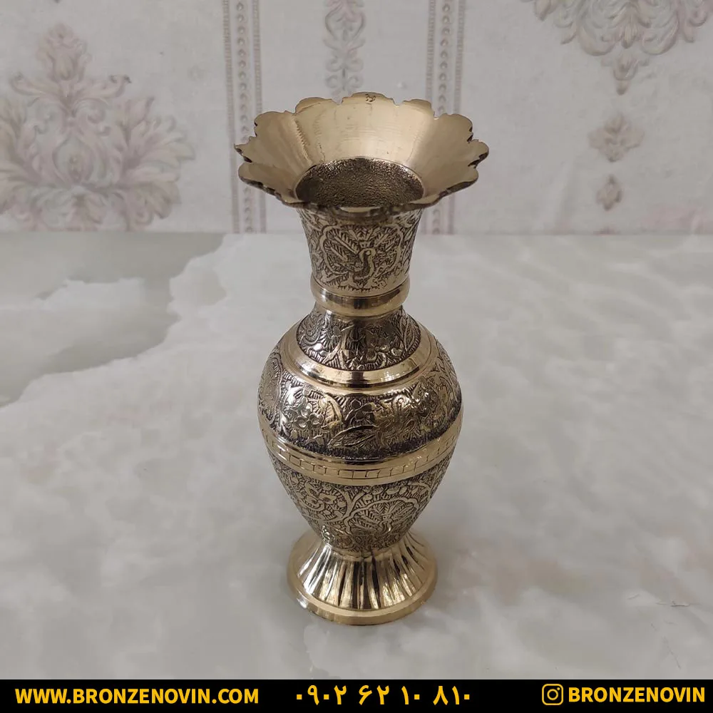 گلدان برنزی هندی