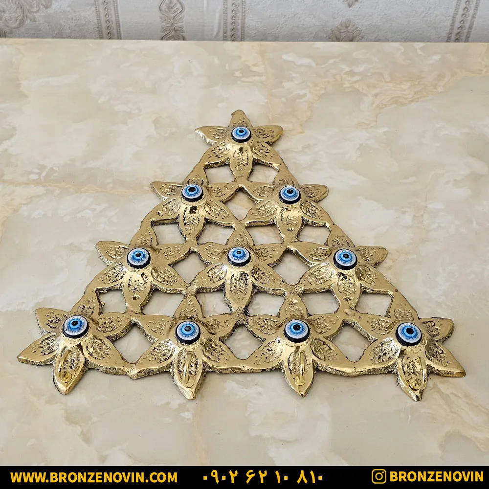 جاکلیدی برنجی دیواری