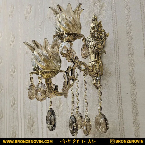 دیوارکوب برنز تک شاخه