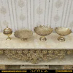 ست پذیرایی برنجی هندی ۴ تکه
