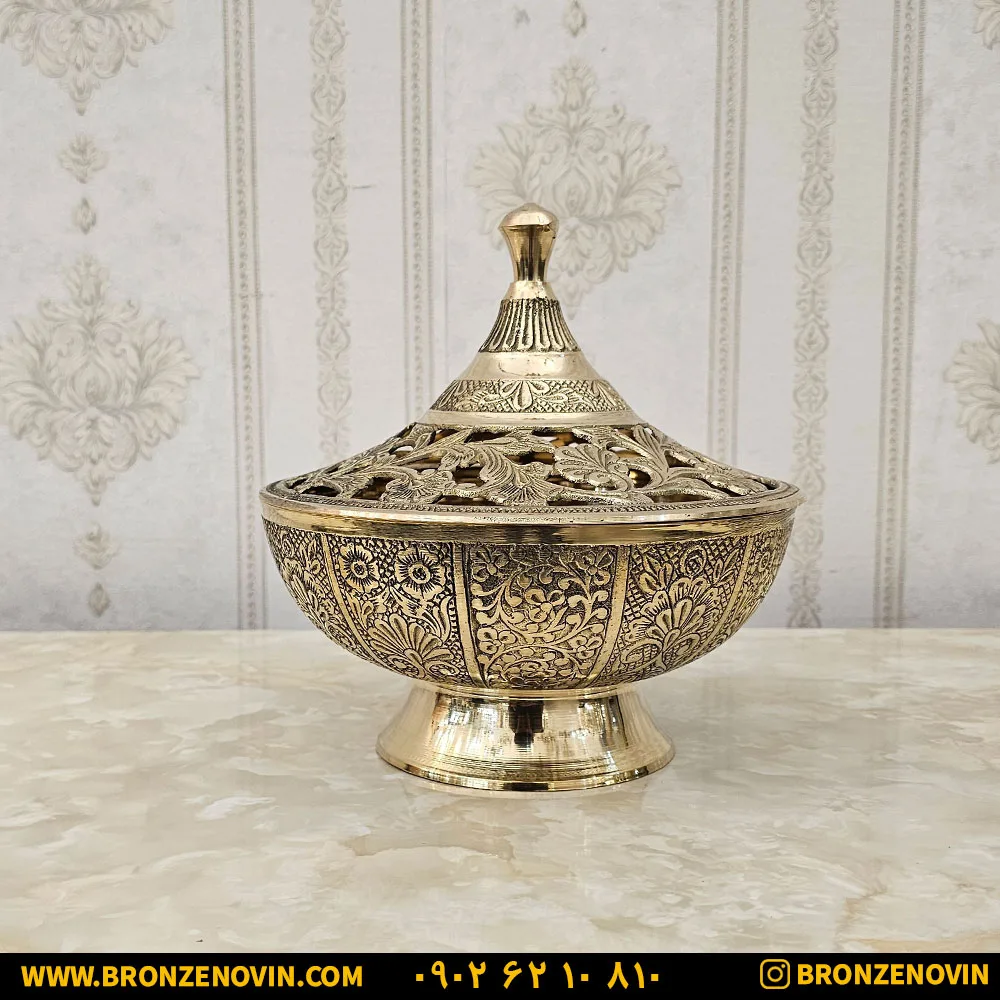 ظرف شکلات خوری برنز