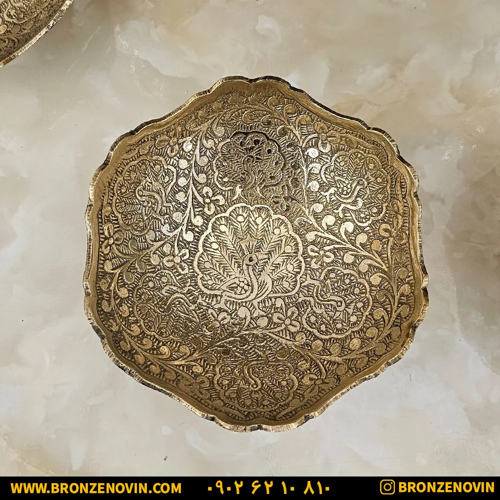 ظروف برنجی پذیرایی هندی