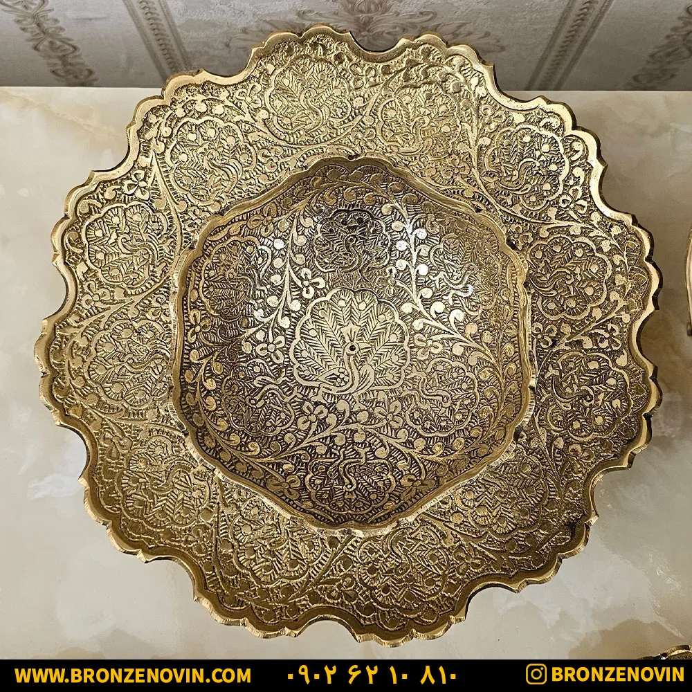 ظروف پذیرایی برنجی هندی