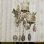 لوستر دیواری برنزی دو شعله آنتیک