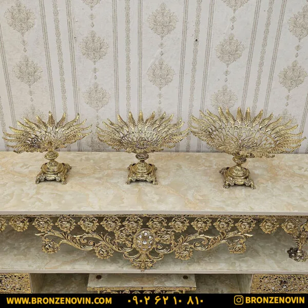 میوه خوری برنزی سه سایز جدید سنگین