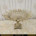 میوه خوری برنزی مدل توری صدفی
