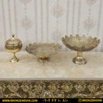 میوه و شیرینی خوری برنجی هندی و شکلات خوری