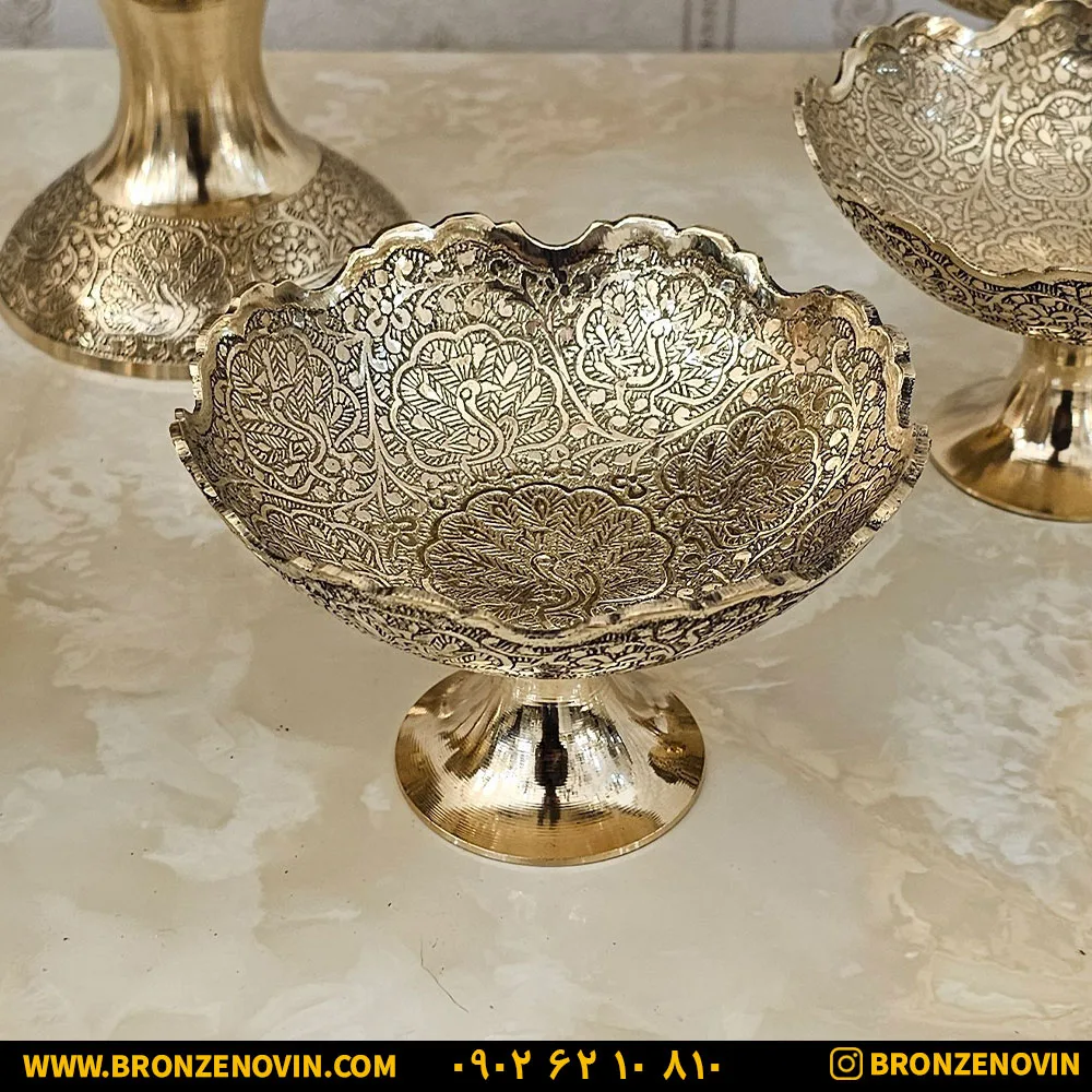 کاسه برنجی آجیل خوری برنجی هندی