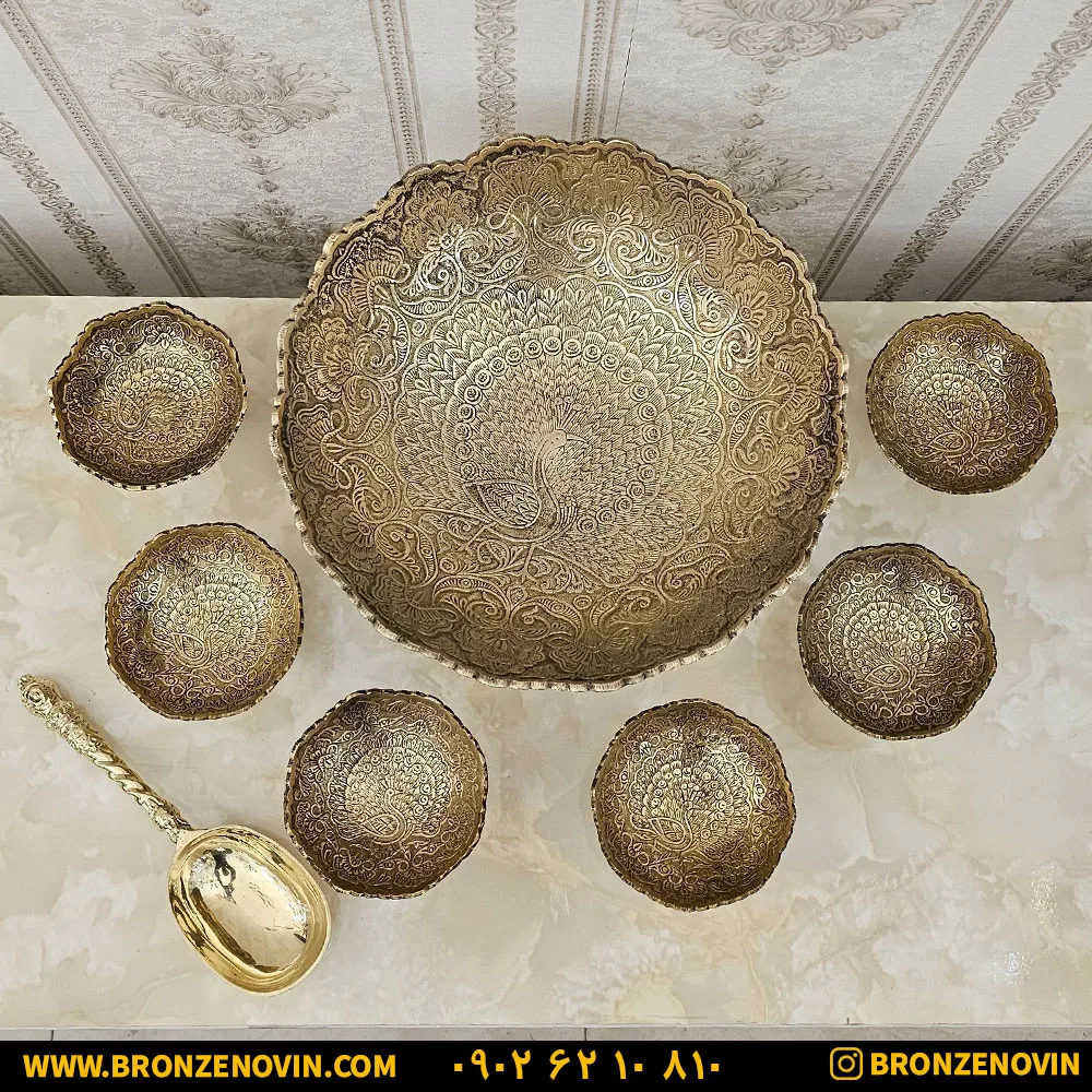 ظروف پذیرایی برنزی هندی